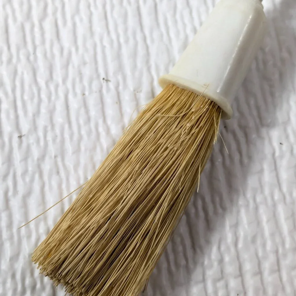 Vintage Kellogg‎ Quality Basting & Pastry Brush orange plastic handle USA RARE